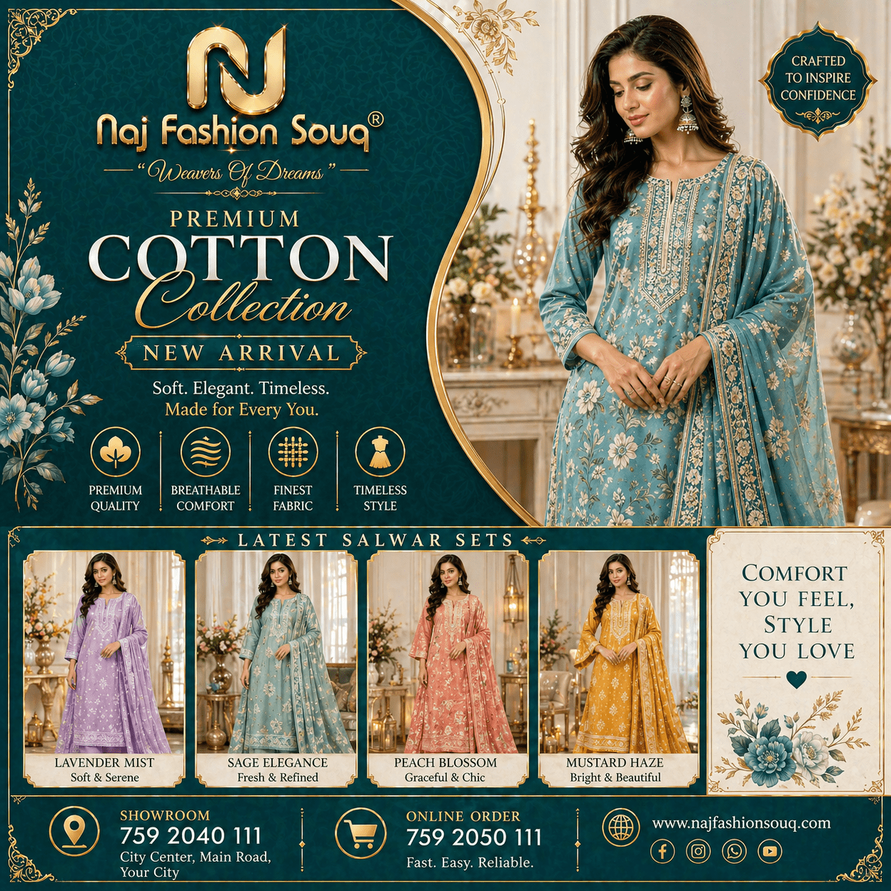 Churidar with Maslin Cloth